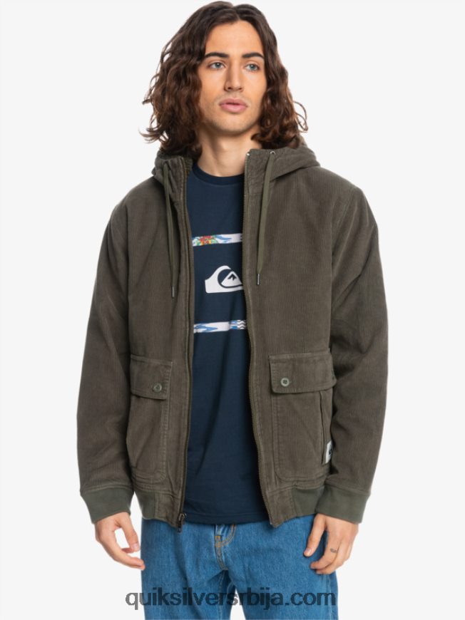 мушкарци Quiksilver јакна од сумота са троструким везицама лист грожђа Z824VN1557