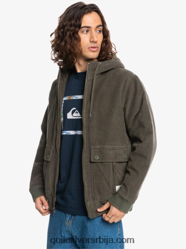 мушкарци Quiksilver јакна од сумота са троструким везицама лист грожђа Z824VN1557