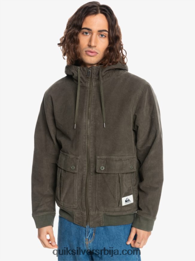 мушкарци Quiksilver јакна од сумота са троструким везицама лист грожђа Z824VN1557