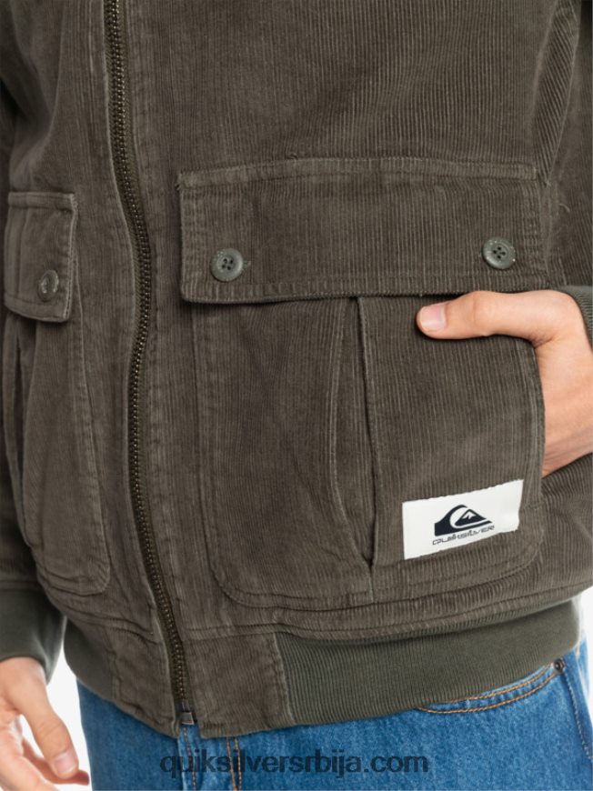 мушкарци Quiksilver јакна од сумота са троструким везицама лист грожђа Z824VN1557