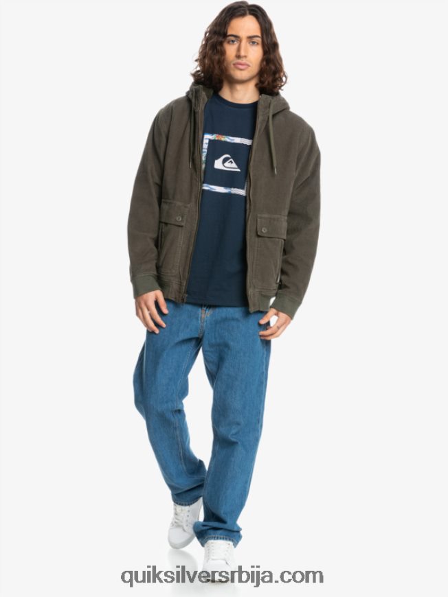 мушкарци Quiksilver јакна од сумота са троструким везицама лист грожђа Z824VN1557