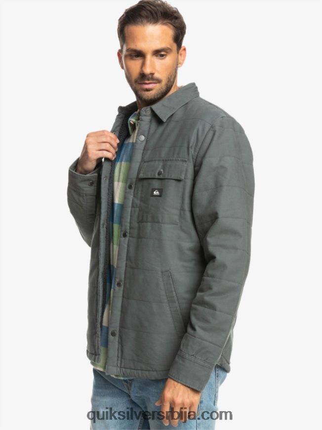 мушкарци Quiksilver довнраил платнена јакна гвоздена капија Z824VN1566