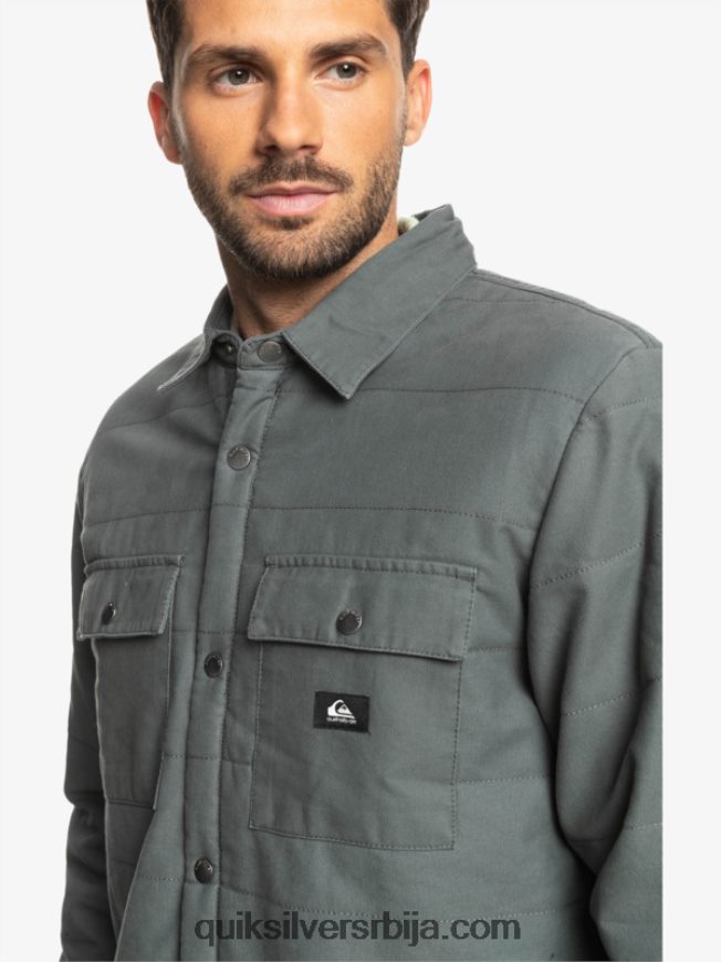 мушкарци Quiksilver довнраил платнена јакна гвоздена капија Z824VN1566
