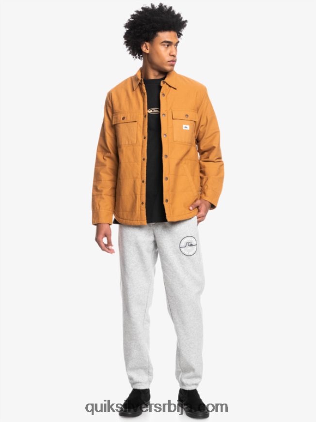 мушкарци Quiksilver довнраил платнена јакна браон шећер Z824VN1567