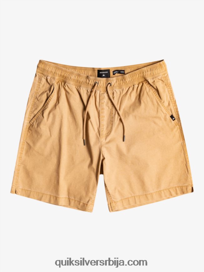 мушкарци Quiksilver таксер 17 шортс са еластичним струком танин Z824VN1377