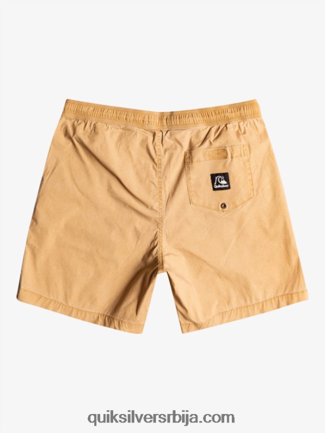 мушкарци Quiksilver таксер 17 шортс са еластичним струком танин Z824VN1377