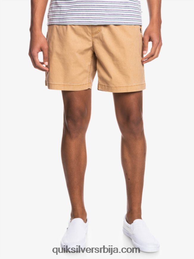 мушкарци Quiksilver таксер 17 шортс са еластичним струком танин Z824VN1377