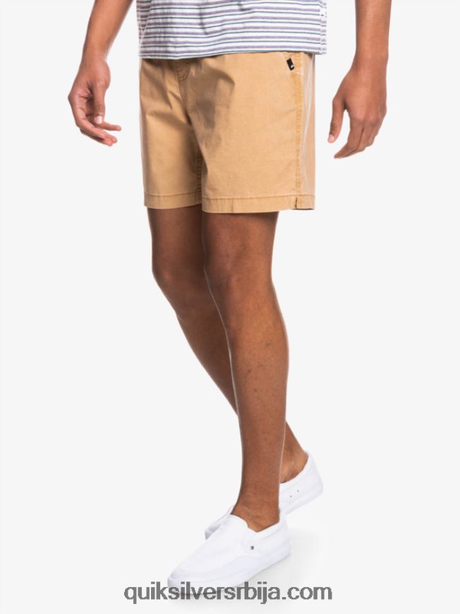 мушкарци Quiksilver таксер 17 шортс са еластичним струком танин Z824VN1377