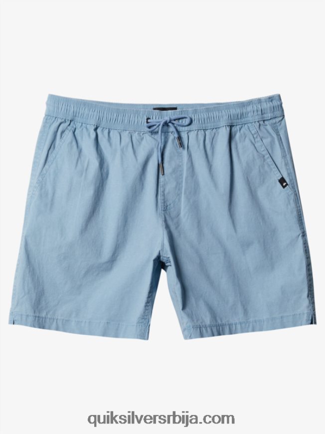 мушкарци Quiksilver таксер 17 шортс са еластичним струком избледели тексас Z824VN1379