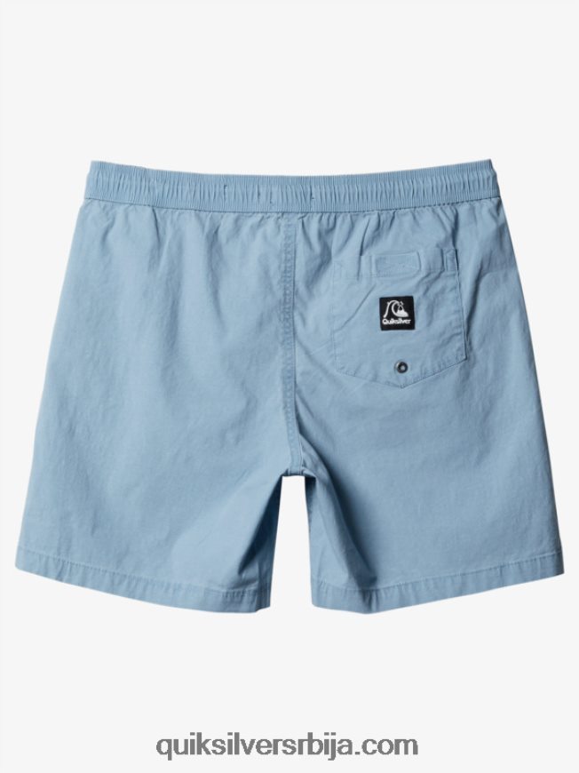мушкарци Quiksilver таксер 17 шортс са еластичним струком избледели тексас Z824VN1379