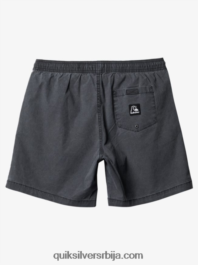 мушкарци Quiksilver таксер 17 шортс са еластичним струком црн Z824VN1381