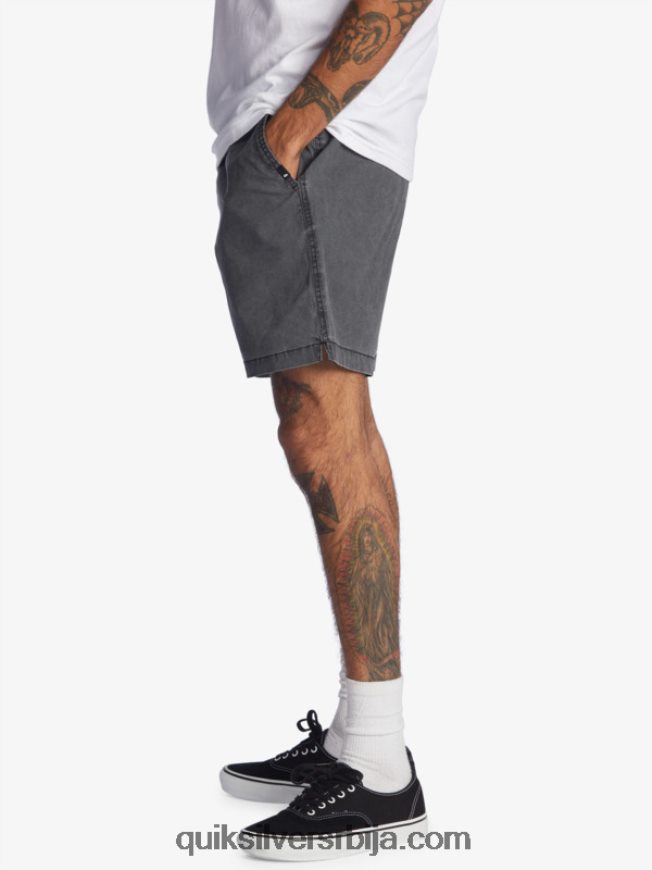 мушкарци Quiksilver таксер 17 шортс са еластичним струком црн Z824VN1381