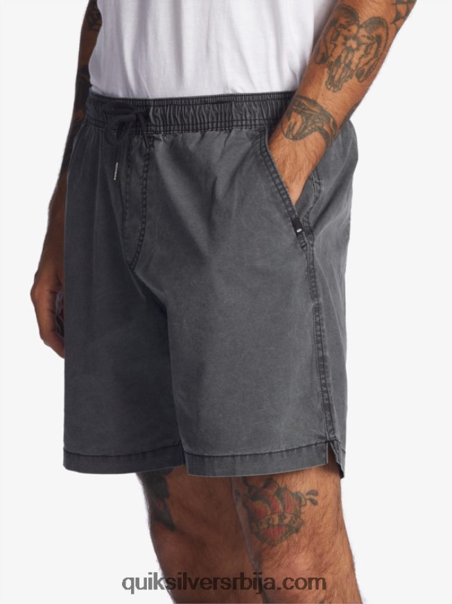 мушкарци Quiksilver таксер 17 шортс са еластичним струком црн Z824VN1381