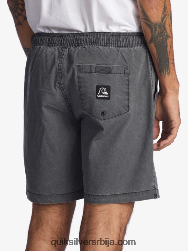 мушкарци Quiksilver таксер 17 шортс са еластичним струком црн Z824VN1381