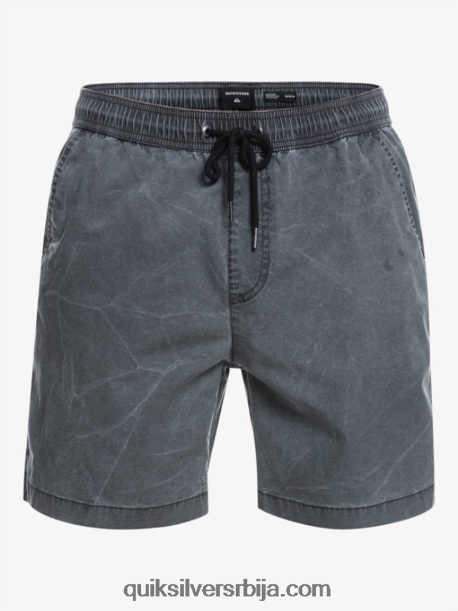 мушкарци Quiksilver таксер 17 шортс са еластичним струком црн Z824VN1381