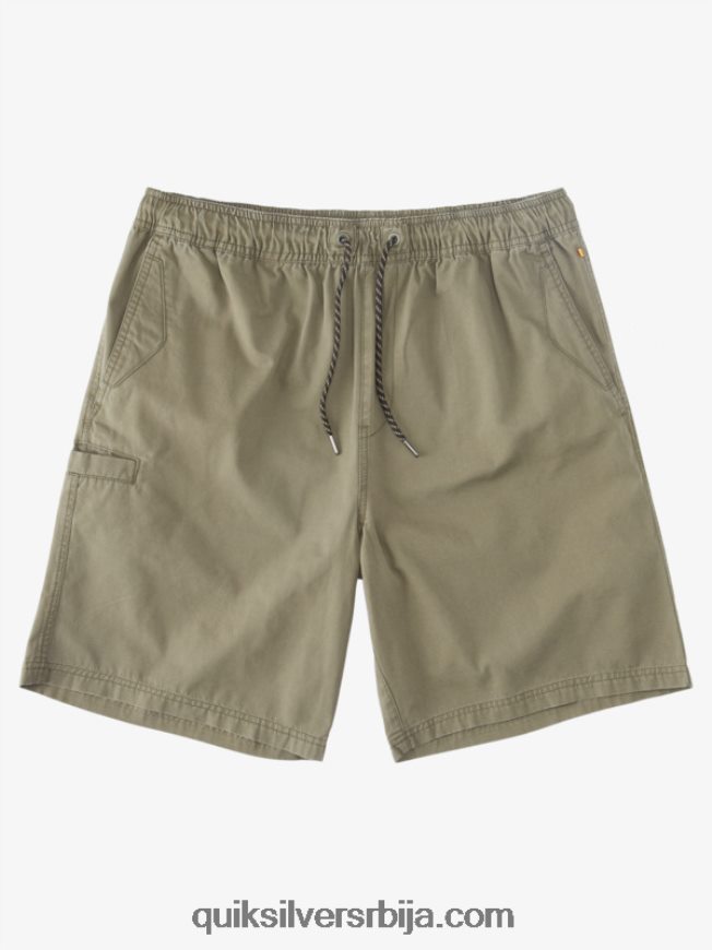мушкарци Quiksilver Ватерман ласт лигхт еластицизед 19 шорц прашњава маслина Z824VN253