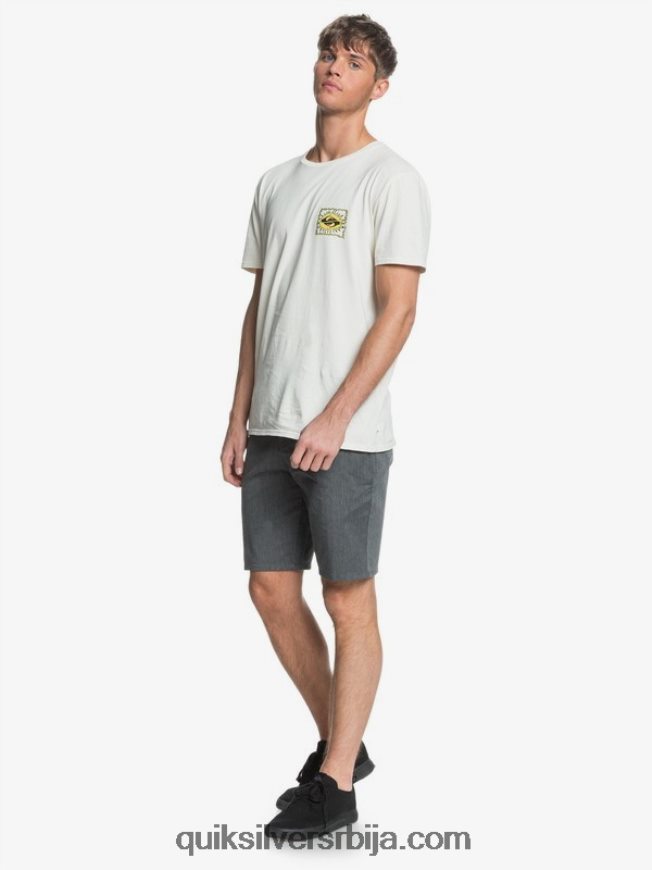 мушкарци Quiksilver свакодневне панталоне са стретцх 20 цхино џеповима тамно сиви вријесак Z824VN1313