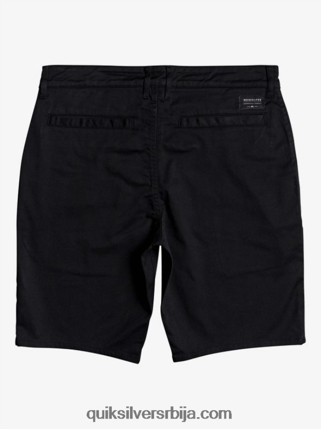 мушкарци Quiksilver свакодневне панталоне са стретцх 20 цхино џеповима црн Z824VN1314