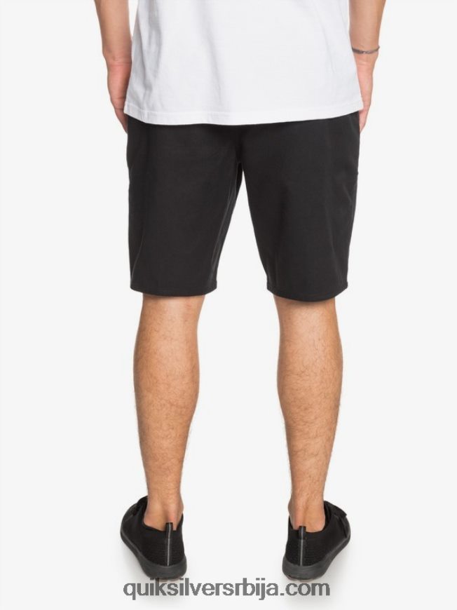мушкарци Quiksilver свакодневне панталоне са стретцх 20 цхино џеповима црн Z824VN1314