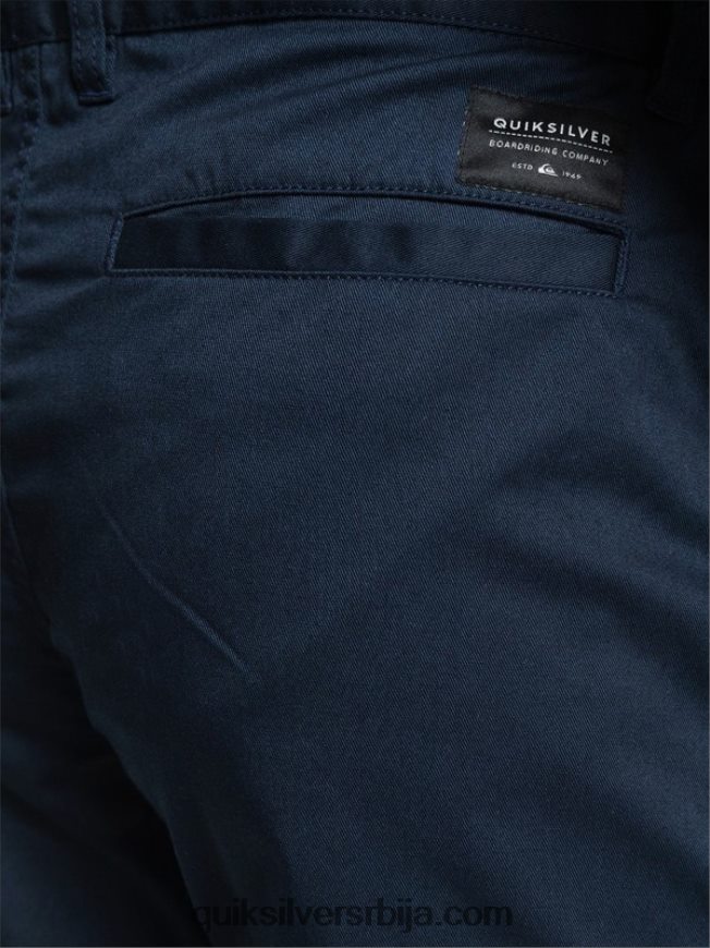 мушкарци Quiksilver свакодневне панталоне са стретцх 20 цхино џеповима морнарски сако Z824VN1316