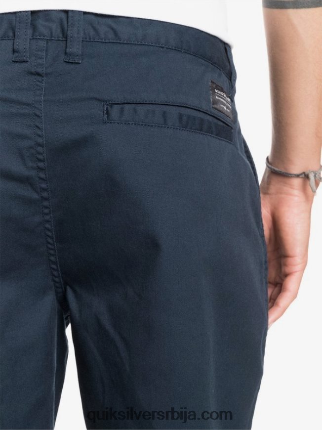 мушкарци Quiksilver свакодневне панталоне са стретцх 20 цхино џеповима морнарски сако Z824VN1316