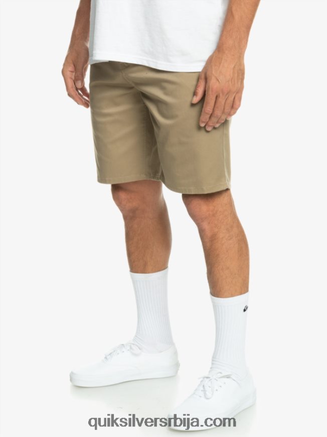 мушкарци Quiksilver свакодневне унион стретцх цхино 20 кратке хлаче елмвоод Z824VN854