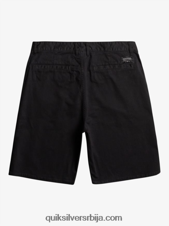 мушкарци Quiksilver свакодневне унион стретцх цхино 20 кратке хлаче црн Z824VN856