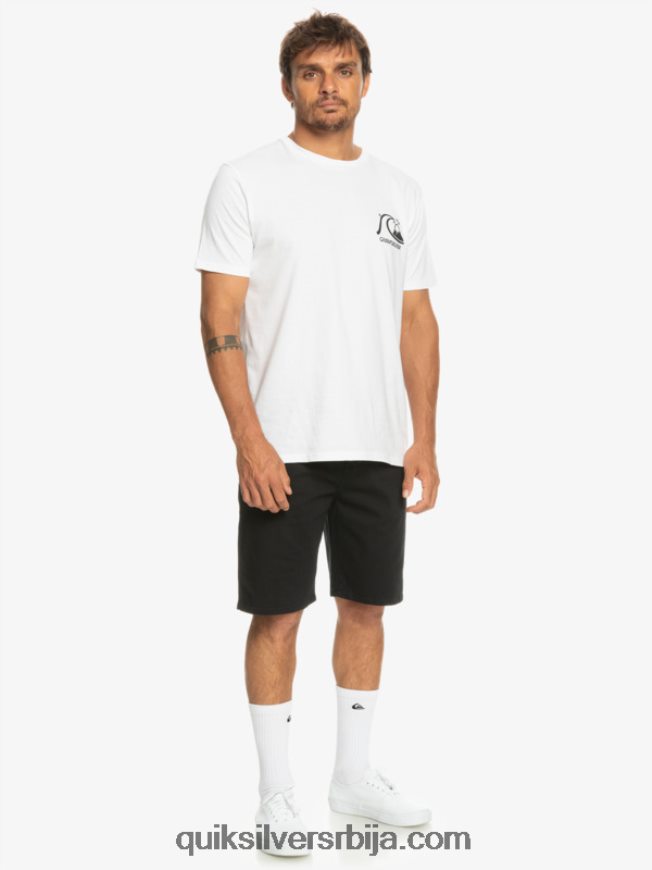 мушкарци Quiksilver свакодневне унион стретцх цхино 20 кратке хлаче црн Z824VN856