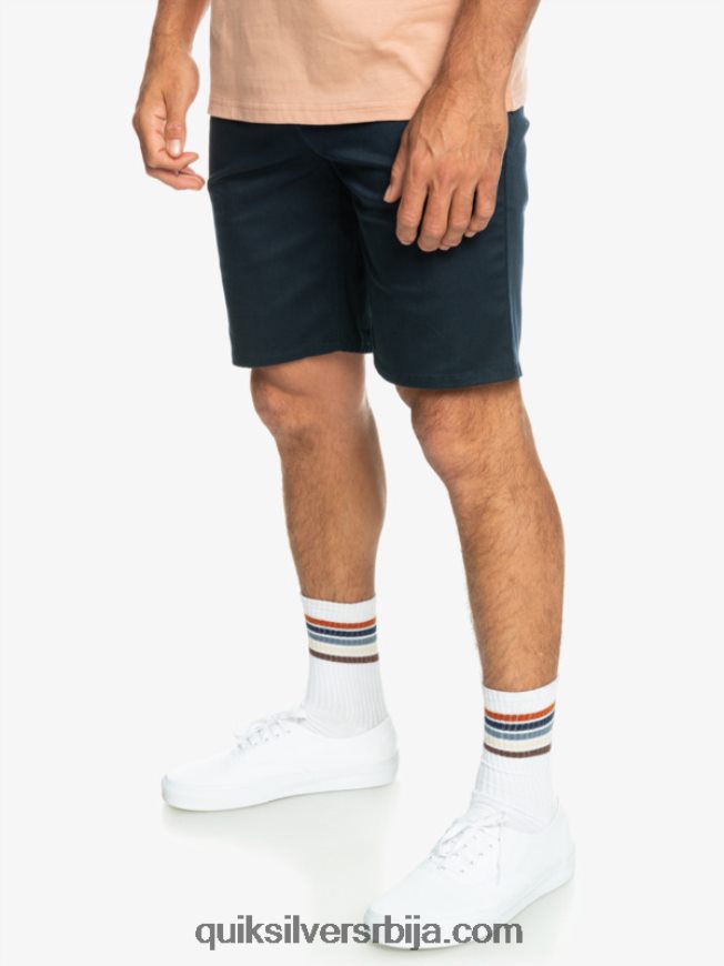 мушкарци Quiksilver свакодневне унион стретцх цхино 20 кратке хлаче морнарски сако Z824VN857