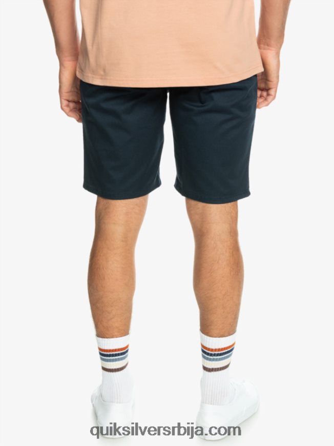 мушкарци Quiksilver свакодневне унион стретцх цхино 20 кратке хлаче морнарски сако Z824VN857