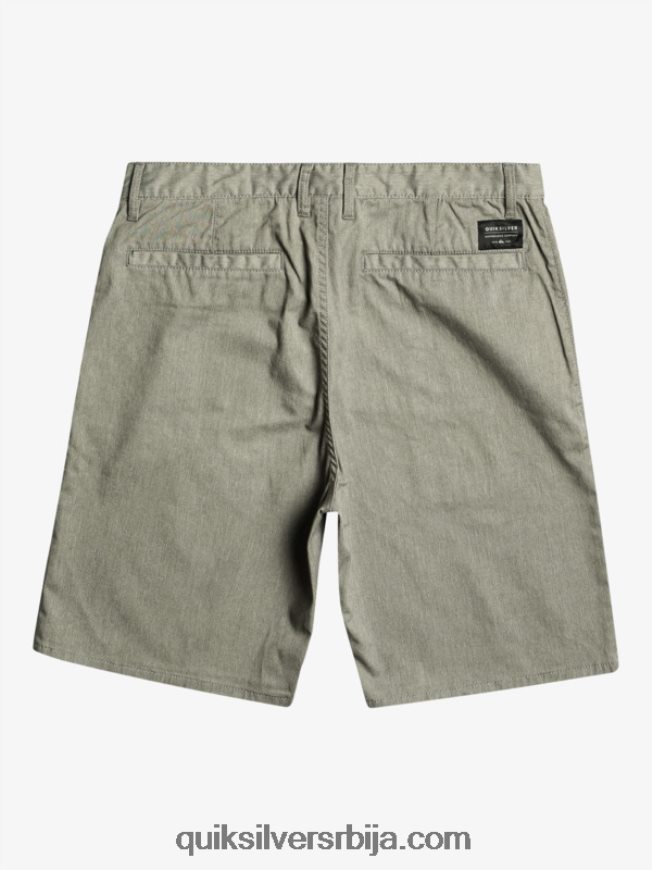 мушкарци Quiksilver свакодневне унион стретцх цхино 20 кратке хлаче светлосиви вресак Z824VN858