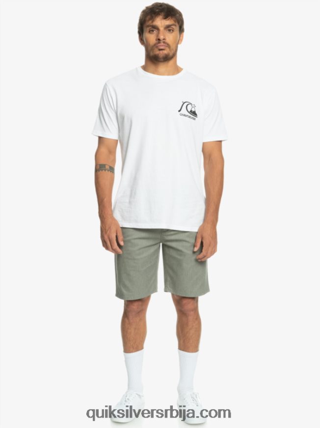 мушкарци Quiksilver свакодневне унион стретцх цхино 20 кратке хлаче светлосиви вресак Z824VN858