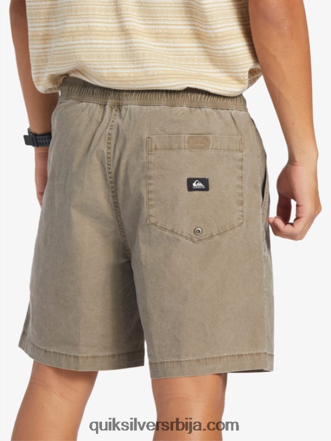 мушкарци Quiksilver таксер еластичне шортс чоколадни комадић Z824VN322
