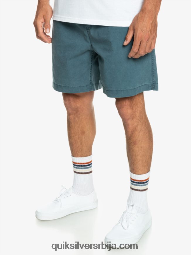 мушкарци Quiksilver таксер еластичне шортс поноћна морнарица Z824VN323