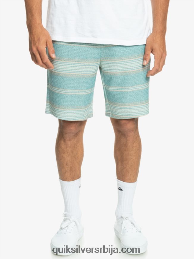 мушкарци Quiksilver одличне отваи шортсове бриттани блуе отваи стрипе Z824VN331
