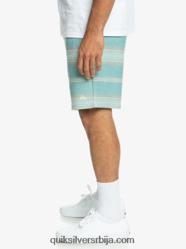 мушкарци Quiksilver одличне отваи шортсове бриттани блуе отваи стрипе Z824VN331