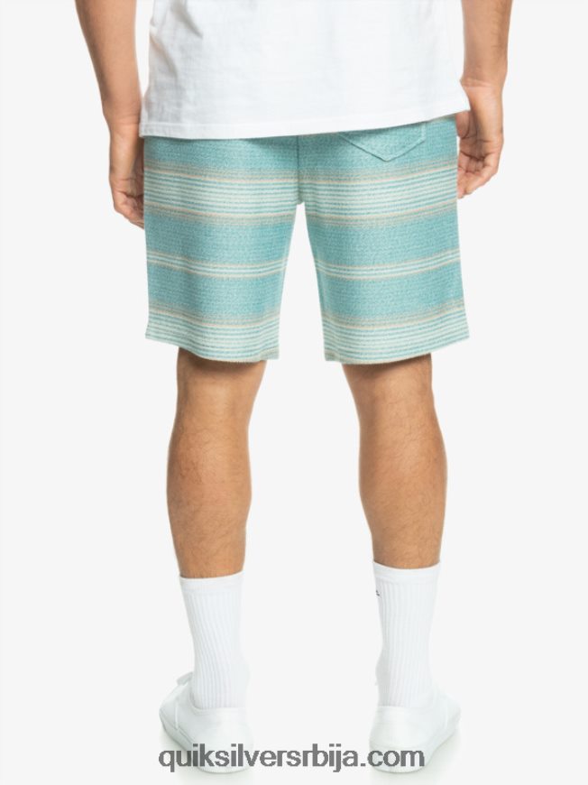 мушкарци Quiksilver одличне отваи шортсове бриттани блуе отваи стрипе Z824VN331
