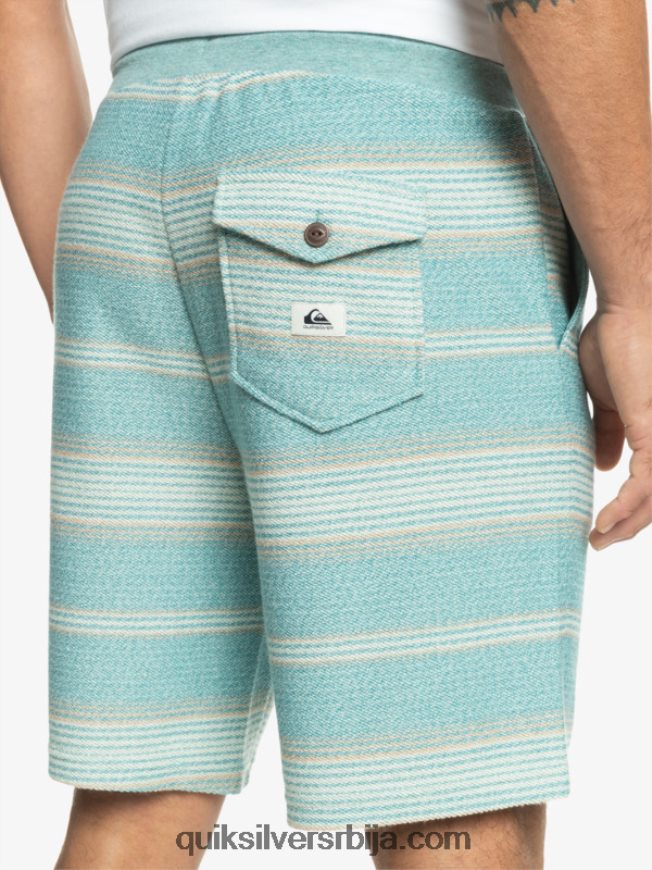 мушкарци Quiksilver одличне отваи шортсове бриттани блуе отваи стрипе Z824VN331
