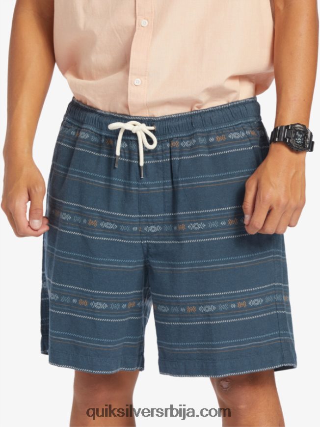 мушкарци Quiksilver таксер жакар шорц поноћни морнарски мини жакард Z824VN420