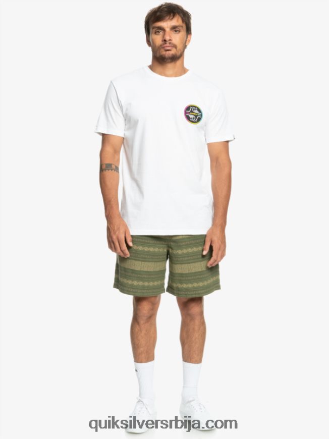 мушкарци Quiksilver таксер жакар шорц четири листа детелине такер јацкуар Z824VN422