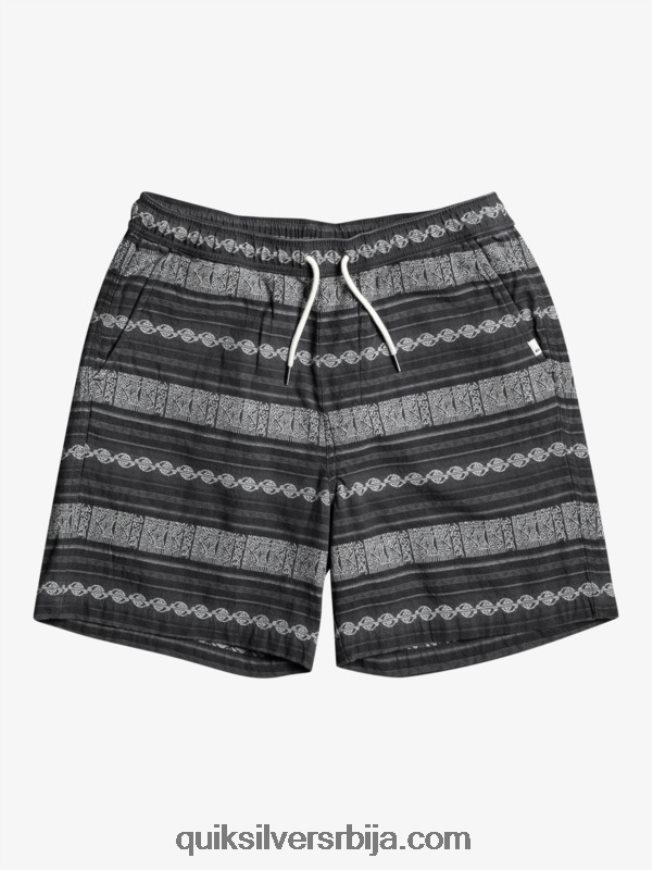 мушкарци Quiksilver таксер жакар шорц црни порезник јакуард хори Z824VN423