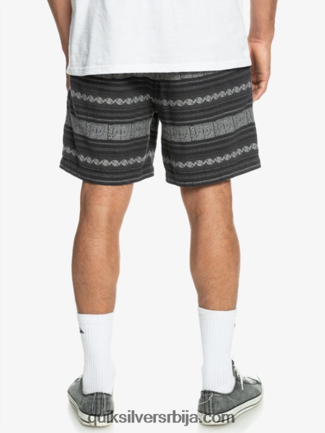 мушкарци Quiksilver таксер жакар шорц црни порезник јакуард хори Z824VN423
