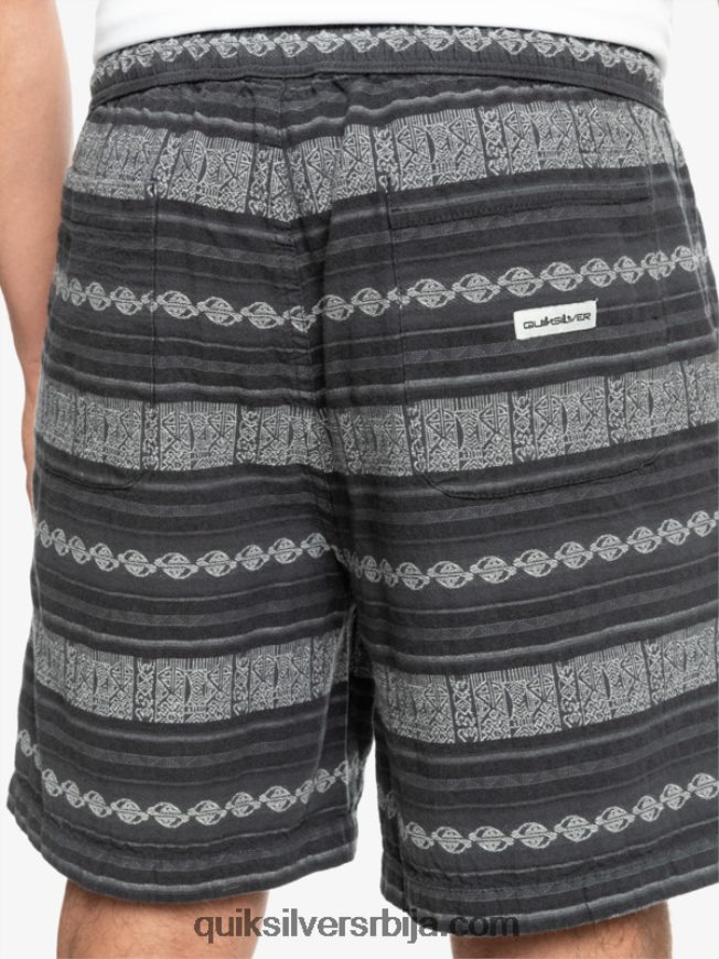 мушкарци Quiksilver таксер жакар шорц црни порезник јакуард хори Z824VN423