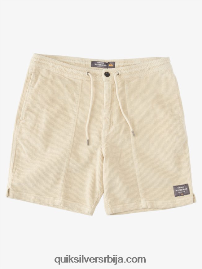 мушкарци Quiksilver ватерман шортс од сомота браон пиринач Z824VN873