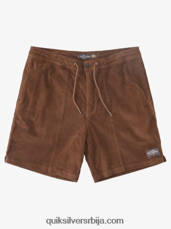 мушкарци Quiksilver ватерман шортс од сомота мрачна земља Z824VN875