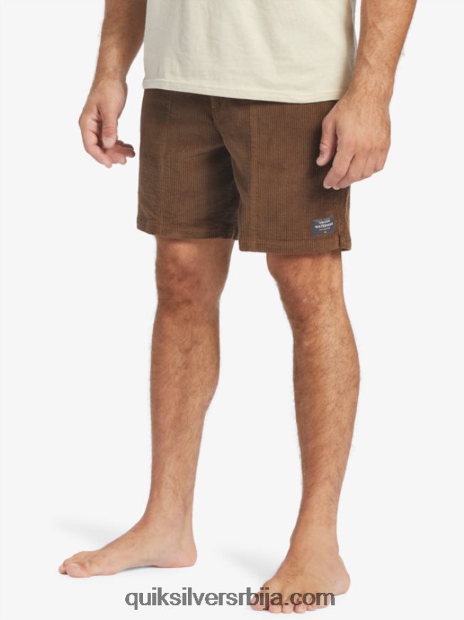 мушкарци Quiksilver ватерман шортс од сомота мрачна земља Z824VN875