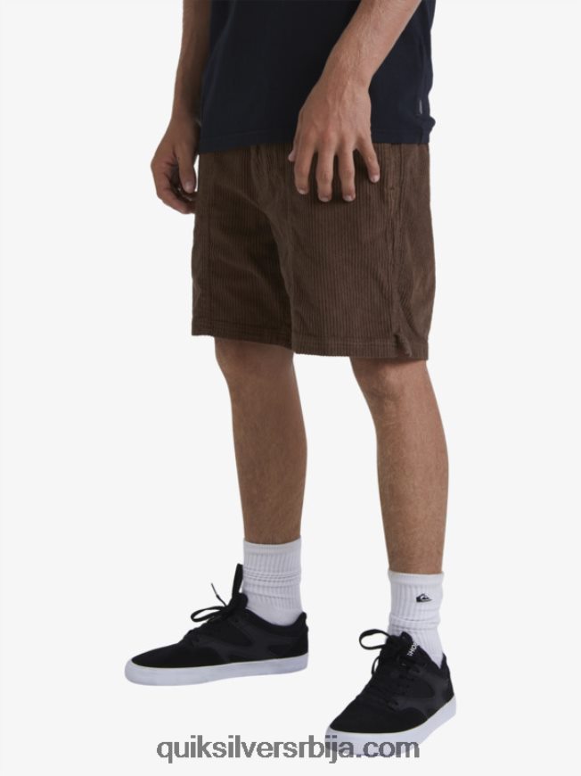 мушкарци Quiksilver ватерман шортс од сомота мрачна земља Z824VN875