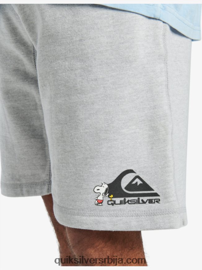 мушкарци Quiksilver x Peanuts шортс локалне легенде атлетски хеатхер Z824VN1882