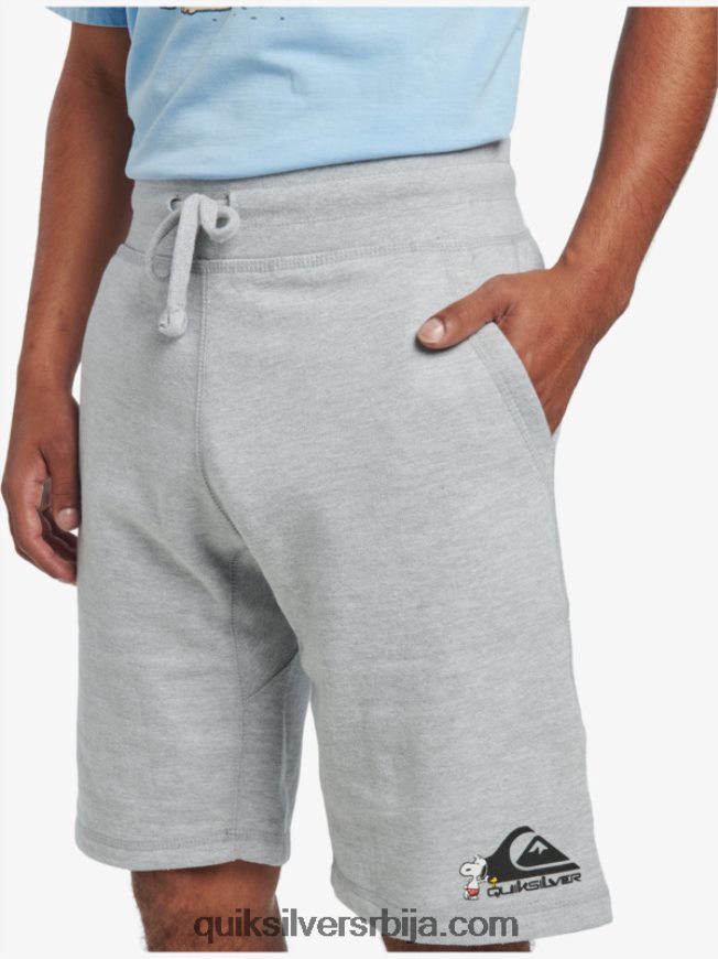 мушкарци Quiksilver x Peanuts шортс локалне легенде атлетски хеатхер Z824VN1882