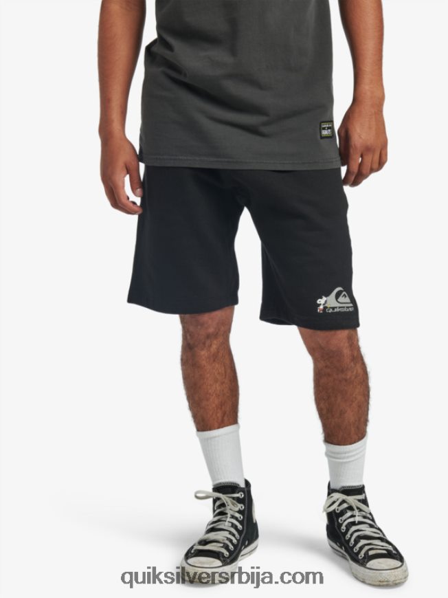 мушкарци Quiksilver x Peanuts шортс локалне легенде црн Z824VN1883